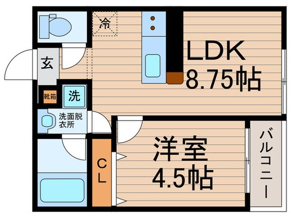 クレディ新小岩の物件間取画像